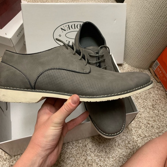 steve madden grey dress shoes